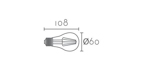 LED E27 A60 AMBAR - Imagen 2