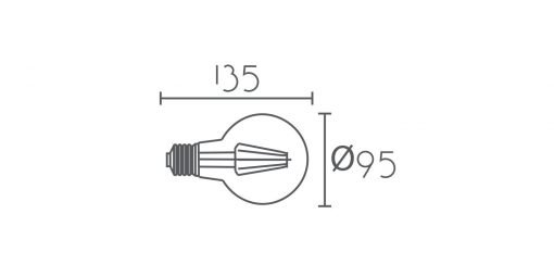 LED E27 G95 CLEAR - Imagen 2