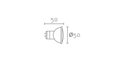 LED GU5.3 6W 38º - Imagen 2