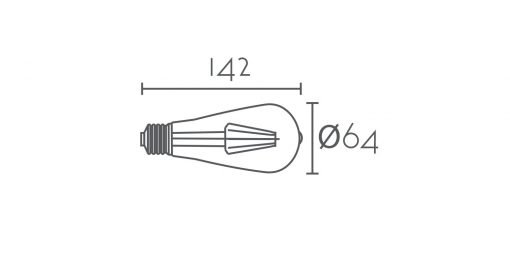 LED E27 ST64 REGULABLE - Imagen 2