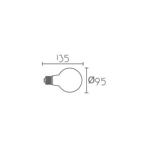 LED E27 G95 GLASS - Imagen 2